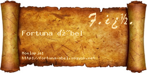 Fortuna Ábel névjegykártya